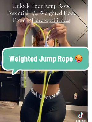 Practice makes perfect so it may not be perfect on your first couple tries but it'll get better the more you do it 🙌🏽 @HereropeFitness 1/4 weighted rope 🔥 #creatorsearchinsights #fypシ #jumpcardioworkout #jumprope #jumpropechallenge #homeworkout #hereropejumprope #weightedjumprope #homefitness #jumpropecardio 