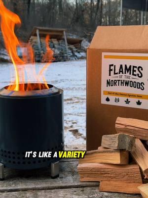 Flames of the Northwoods - A Mini Firewood Experience Like No Other #minifirewood #tabletopfirepit #wood #firewood #northwoods