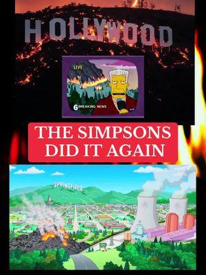 THE SIMPSONS DID IT AGAIN. #losangeleslife #lafire #simpsonspredictions #holywood 