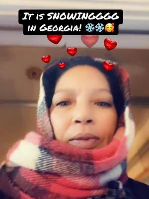 Yall!?!? It. Is.  SNOWING in Ga.! I am soooo excited! 😁❄️🥰♥️ #GrandmaCracey #NYForeva #ItsSoBeautiful #ImSoHappy #WaitTilTheseKidsWakeUp #SnowFall #SnowStorm24 #FYP @Cici🌻 @Shsallthat 