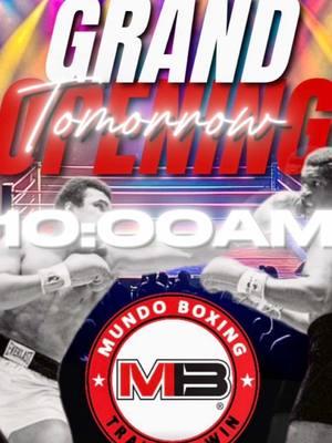 🎉 Grand Opening Giveaway Alert! 🥊 Join us for the celebration and get a chance to win exclusive Mundo Boxing gear! 🎁 We’re raffling: 🔥 Brand-new T-shirts 🔥 High-quality gloves 🔥 Durable hand wraps 🔥 Memberships Be part of this special day and take home some of the best gear in boxing. Don’t miss it! 💥 📅 Saturday 01/11/2025 📍 Tropical Park, Muhammad Ali Boxing Center  Train. Fight. Win. See you there! #MundoBoxing #GrandOpening #BoxingLife #TrainLikeAChampion #miami #tropicalpark #boxing