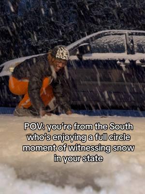 #pov I AM LOVING THIS CUS WEN DOES GEORGIA EVER SNOW FR!? 🙆🏽‍♂️🌨️🤪 #fyp #foryoupage #jaraylambert #snow #letitsnow #georgia #atlanta #relateable #south #viralvideo 