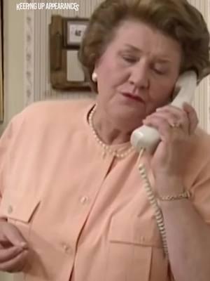 My mom, calling me to make sure I don't freeze out there. 📺: Keeping Up Appearances #BritBox #KeepingupAppearances #Hyacinthbucket #comedy #Britishtv #cold #winter