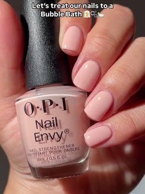 Treat your nails to a Bubble Bath on National Bubble Bath Day 🫧🛁 #NationalBubbleBathDay #ASMR #nailtok #OPIBubbleBath 💅: @ellzabethm @opi