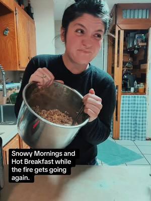 Porridge for breakfast: 2 cups cooked barley (or brown rice is good too), mix 2(ish) cups milk, 2 eggs, brown sugar to your liking, some cinnamon and vanilla. Sauté mode on the instant pot or cook on the stove on medium until thick. #truckerwife #truckerwifetip #wifey #homemade #food #oklahoma #homestead #porridge #breakfast #instantpot 