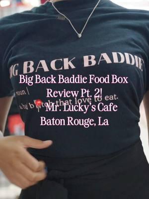 BATON ROUGE WYA👀🩷 ig: bigbackbaddie.thebrand 👏🏼 shop the shirt by clicking the link in my bio! 📍Mr. Lucky’s Cafe 🩷 #fypシ #foryoupage #bigbackbaddie #bbb #mrluckyssoulfoodcafe #batonrougefoodie #225foodies #batonrougerestaurant #brfoodie #aniyahdaniellereviews #bbbfoodbox #bigbackbaddiebox #bigbackbox #placestoeatinbatonrouge 