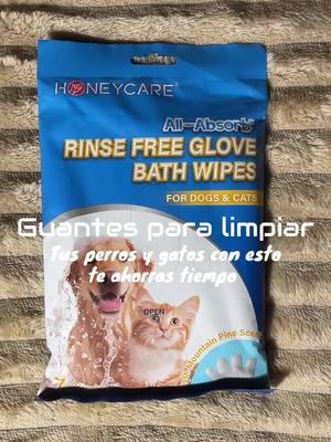 Esto deja tu máscota como nueva #bathwipes #wipes #cats #dogs #bath #pets #petbathwipes #fyp #petbathgloves #rinsefree #paratii  #bathwipes #foryoupage #viral #TikTokShop #tiktokshopfinds @HoneyCare 