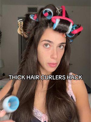 CURLERS HAVK FOR THICK HAIR #thickhair #thickhairtips #curlers #bouncyhair 