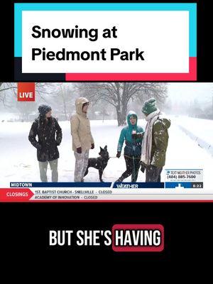 Looks Fun! CREDIT: @11Alive  #weather #snow #peidmontpark #georgia #georgianews #ganews #atlanta #atlantanews #metroatlanta #ga #atl #localnews 