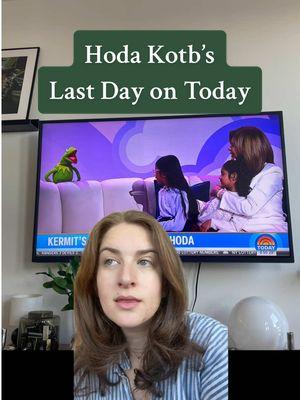 Fair to say that we must protect Hoda at all costs 😩😭😩😭 mornings won’t be the same  #hodakotb #todayshow #kermit #rainbowconnection #muppets #popculture #goodbye #hoda 