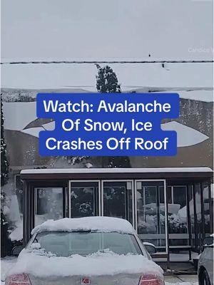 People across Louisville, Kentucky are still digging out from the snow dumped by Winter Storm Blair. Watch the moment all the snow and ice became just too heavy on the roof of an office building. #TheWeatherChannel #fyp #pov #caughtoncamera #snow #roof #avalanche #winter #winterweather #Kentucky #ice #weathertok 