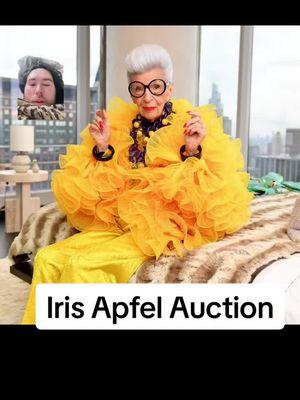 Iris Apfel Auction at Christies  . . . . . #irisapfel #auction #archivefashion #fashionhistory #fashion #fur #feather #feathers #accessories #maximalism #maximalist #christies #iris #style #stylish #jewelry #monies #greenscreen 