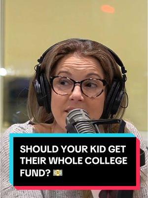 If you save your kid a college fund and they don’t spend it all…do they get the rest? 💰  #collegefund #college #wwyd #podcastclips #podcast #lol #funnyvideos #parenting #parenthood #budgeting #budgets #finance 