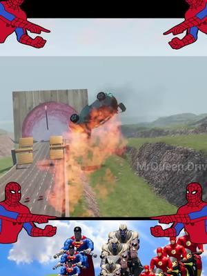 Big & Small_ Flash vs Thanos vs Superman on a motorcycle vs Trains _ 3 #BeamNGdrive#cars#Train#cartoy#Toys#big&small#toyracing#Mcqueen#monstertruck#MrQueenDrive#Spidermans#ThomasTrain