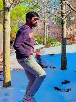 Snow lo Kushi ga 🤪🫶🏻 #fyp #kushi #pspk #pawankalyan #telugu #snow #snowday 