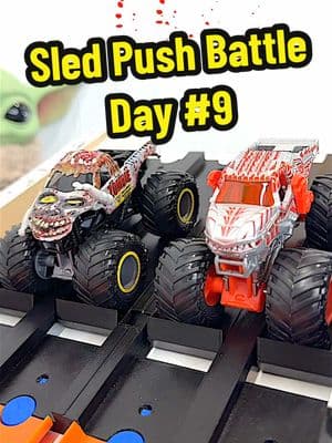 Cool! Sled Push BATTLES | Day #9 | Round 2 -Monster Truck Challenge #kittracing #hwmt #thesledpush #thepush #monstertruck #monstertrucksled #diecast #hotwheels #monsterjam #monstertrucks #toy #fyp #fyp:› #foryou #greenlightmonstertrucks #mt #diecasttoys