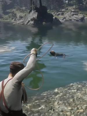 Trying Save Dog From River  #survivaltips #survivalgame #survivalmode #rdr #rdr2edit 