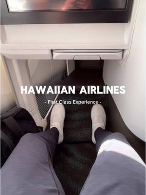 Fun fact: I interned at Hawaiian Airlines as a financial analyst years ago✈️🌺 #travel #firstclass #hawaii #hawaiianairlines #vacation #flightexperience 