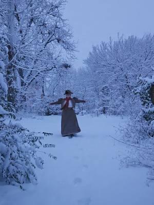 enjoy me being a dork in the snow #victorianeraaesthetic #1890 #victorian #victorianera 