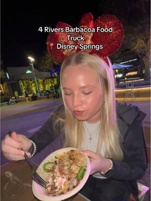 I love mexican food & I feel like on Disney property it is sometimes hard to find! #disneysprings #quickservice #4riversbarbacoafoodtruck #disneyfood #disneyfoodreview #barbacoa #burritobowl #mexicanfood #disney #waltdisneyworld #wdw #disneyspringsfood #disneyfoodie #FoodTok 