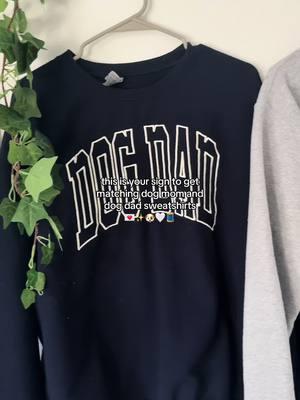 for my dog parents 🐶🤍 perfect valentine’s day gift #valentinesdaygiftideas #dogmom #dogdad #matchingsweatshirts #couplessweatshirts #dogloversoftiktok #dogmomlifestyle #embroideredcrewneck #embroideredcrewnecks #varsitysweatshirt #navyandgrey #vday #vdaygifts #vdaygiftsforhim #vdaygiftsforher 