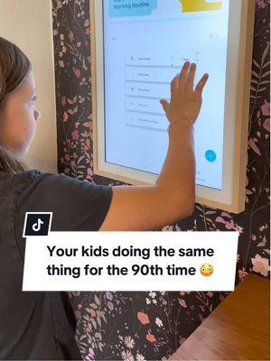 It’s fun to watch your kids do something for the first time. It’s also fun to watch them do something for the 90th time. Creating healthy habits is pure magic to watch ✨ #inwiththenew #newyearsresolution #newyearnewme #organization #homeorganization #familygoals #smarthome #calendar #2025planner #2025calendar #digitalcalendar 