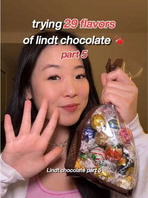 part 5 of trying lindt chocolates 🍫 #lindt #lindtchocolate #lindtchocolates #chocolate #chocolatereview #tastetest #creatorsearchinsights 