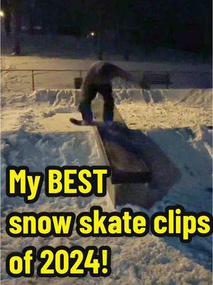 My BEST Snowskate clips of 2024!🏂 This year I started snow skating! Here’s my progress in 1 year. #joeconklinreal @Ambition Snowskates #ambitionsnowskates #ambitionarmy #snowskate #snowskating #skate #skateboard #2024 