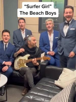 One of our favorite groups from the beach! #singing #cover #music #singersoftiktok #thebeachboys  #surfergirl #themoderngentlemen 