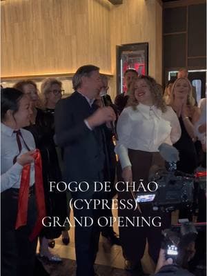 @FogoDeChao Cypress Grand Opening with the CEO himself 👏🏻 #fogo #fogodechao #houston #braziliansteakhouse #food #fyp 