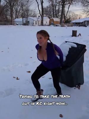 The struggle is real. @Aprilcali84  #snowday #trashday  #huntinfishinglovineveryday #womenwelove #fypシ゚viral 