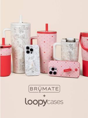 The BrüMate x Loopy Cases collab you've all been waiting for 😍 Treat yourself (or someone you love) to this match made in heaven. Grab your favorite Brü + a matching Loopy Case in our two premium prints: Enchanted Rose and Be Mine! 🤍✨ Enchanted Rose: A matte white base adorned with elegant gold metallic accents. 🎀❤️ Be Mine: A glossy pink base sprinkled with charming red hearts and dots. Get your premium drinkware at http://www.brumate.com and head on over to http://www.loopycases.com to shop their line of iconic matching phone cases.  #vday #ValentinesDay #valentine #valentinesdaygift #valentines #valentinesdaygiftideas #vdaygift #vdaygifts #brumate #era #loopycases #phonecase 