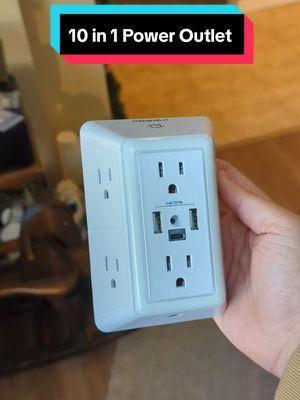 Replying to @fantasia929 Probably the easiest home upgrade you can make! 😁 #walloutlet #smartoutlet #usboutlet #10in1poweroutlet #poweroutlet #surgeprotectoroutlet #poweroutletextender 