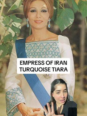 #FarahPahlavi Turquoise Tiara 🩵💎👑  #pahlavi #iranroyalfamily #royaljewellery #royaljewels #pahlavi #rezapahlavi #kingpahlavi ##prerevolutioniran##historytime##learnwithme