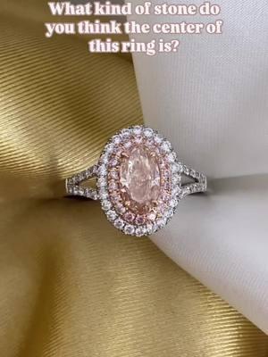 Tell us your guess in the comments!  #diamond #gemstone #pink #rarediamond #engagementring #ring #explorepage #reel 