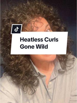 No this is not #aigenerated... So I washed my hair last night and decided to do some heatless curls. I took them down this morning and  my hair is showing out, don't know if it's in a good or bad way lol. Definitely gave me #flashdance #vibes so I had to rock the #overtheshouldersweatshirt while piddling around the house today. They will relax, just wanted to document the life my hair is taking on today.  #heatlesscurls #hairlivingitsbestlife #flashdancevibes #justpiddling #snowday2025 #snowdayshinanigans #hairgonewild #goodorbadthing 