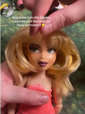 I am NOT looking for recommendations 😂 please please do not tell me how you think I should paint, I just want to have fun!!!!!!! #ooakdoll #sabrinacarpenter #customdoll #faceup #dollfaceup #dollcustomizing #shortnsweet #shortnsweettour #shortnsweetsabrinacarpenter #dolldestruction @Sabrina Carpenter @Team Sabrina 