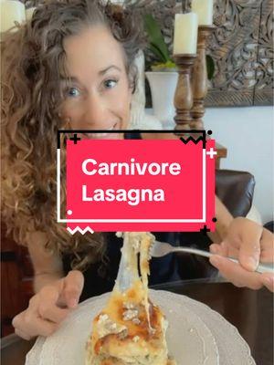 Attention Carnivores! If you’re looking for something different and totally delicious, you MUST try my Carnivore Lasagna! ❤️ #carnivore #carnivorediet #worldcarnivoremonth #animalbased #lowcarb #mealprep #dinner #lasagna #Recipe #mariaemmerich @Craig Emmerich 