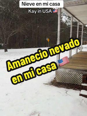 Linda La nieve de hoy ! #chilenaenusa #USA #Atlanta #nieve #nevado #ga #kayinusa 