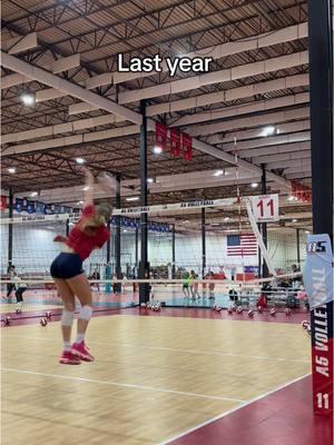 So much progress #athlete #volleyball #athletesoftiktok #vertical #tallgirls #volleyballworld #vball #volleyballteam #libero #setter #lefthanded 