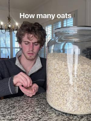 How many oats have I eaten in my lifetime?! 🥣 #oats #oatmeal 