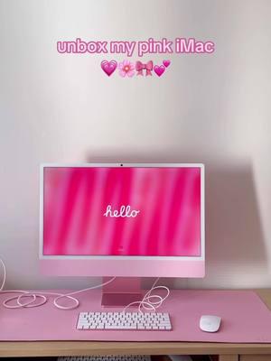 For the working girlies 🎀💗💕🌸🤌🏼 #imac #pinkimac #pinkobsessed #pinkgirlies  