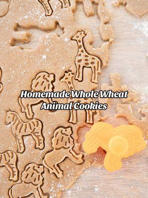 These homemade whole wheat animal cracker cookies are a hit with my whole family! I love making them because I know exactly what’s in them—simple ingredients, no surprises, and a bit of extra goodness from whole wheat flour. Perfect for lunchboxes, snack time, or sneaking a few for myself! Would you make these?🦁🦒🦓 Search ‘animal cookies’ using the link in my profile bio for the full recipe!  #HomemadeSnacks #AnimalCrackers #WholeWheatCookies #WholeWheat #Homemade #Cookies #Baker #KidsActivity #KidsBaking 