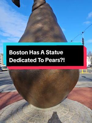 The City of #Boston has a 12-foot-tall bronze statue dedicated to the #pear. 🍐