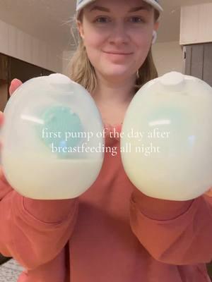 My first pump of the day was pretty good this morning! My baby is exclusively breastfed at home, so I really only pump in the mornings to empty or when he’s away at daycare.  Remember, my normal may not be your normal, so try not to compare your journey to another’s!  Our bodies are truly amazing. 🤍  @Willow Pump  #fedisbest #firstpumpoftheday #breastfeedingjourney #willowgo #willowgopump #breastmilk #pumpwithme #chicpeachaf #fypbaby 