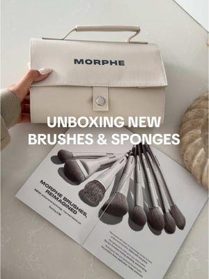 newly released reimagined morphe brushes and sponges ✨ starting at $6 and ending at $18 for their largest face & body brush. I’m REALLY impressed with the quality of the $13 all bases covered tool set. @Morphe Cosmetics  #unboxing #unboxingasmr #morphebrushes #morphe #makeupbrushes #makeuphacks #giftedbymorphe