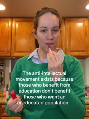 If the population thinks critically, the ones in power know that the society they want to control will evolve. Progress will happen. Liberation. Can’t be having that. #criticalthinking #education #publiceducation 