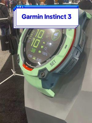 Went hands-on with the Garmin Instinct 3 @Garmin Official smartwatch at CES 2025. This is positioned as the ultimate rugged outdoor watch for the price, with endless battery life thanks to an integrated solar charger. The new AMOLED displays option is a welcome addition, too. Think you’ll upgrade? #smartwatch #garmininstinct3 #garmininstinct #garminwatch #garminsmartwatch #sportswatch #applewatchalternative #outdoorsports #wearabletech #gpswatch #handsonreview #techtok #tech #ces2025 #tomsguide 