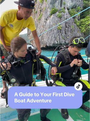 🦩 Everything you need to know about your first time on a dive boat. 🤿  Let’s hang out on IG: AllieGoneAway Dive shop I used: El Dive (El Nido, Philippines 🇵🇭)  #philippines #scubadiving #padi #elnido #underwatertiktok 