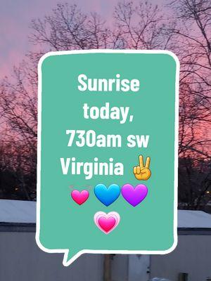 Sunrise this morning 730am in sw #Virginia #Sunrise #Pink #skies #sherbertskies #prettyinpink #viralvideo #thanksforwatching #enjoylife #fypシ #fyp #foryoupage #foryourpage #for #ducks #duck #sun #ice #snow #snowstorm #weather #incoming #winter #weathertok #snowtok #wintertok #fypシ゚viral #fypシ  #fypage #viralvideo #thanksforwatching #bewell #bekind #seeyaontheflipside #thinkingofyou #RideOn 